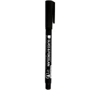 Creativ 31654 Contourmarker for Glass and Porcelain, 1-3 mm line, black, Semi op