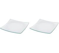 Creativ 55775 Piatto in vetro, dimensioni 11,5x11,5 cm, quadrato, 12 pz (Confezione da 2)