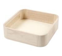 2 X IN Legno Paulownia Vassoio 25cm Quadrato Accessori per la Tavola Servire