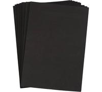 Creativ 79034 EVA Foam Sheets, Black, 10 Sheets, A4 21x30 cm, Thickness 2 mm