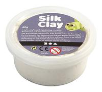 Creativ - Argilla modellabile Silk, 40 g, colore bianco