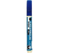 Creativ Company 1-Piece Glass and Porcelain Markers, Dark Blue