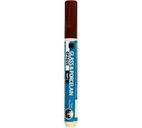 Creativ Company 2-4 mm 1-Piece Glass and Porcelain Markers, Brown