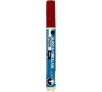 Creativ Company 2-4 mm 1-Piece Glass and Porcelain Markers, Dark Red