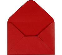 Creativ Company 217013 Briefumschläge rot (C6 (114 x 162 mm), rot, 160 mm, 11,5
