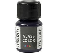 Creativ Company 35 Pezzi di Colore di Vetro Trasparente, Blu Marino