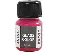 Creativ Company 35 Pezzi di Vetro di Colore di Gelo, Rosso