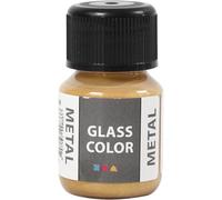 Creativ Company 35 Pezzi di Vetro di Colore Metallo, Oro