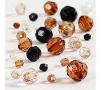 Creativ Company 618801 50-Piece Faceted Bead Mix, Golden Harmony