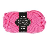 Creativ Company Acrilico Lana Fantasia, 35 m, rosa neon, 50g