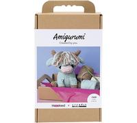 Creativ Company Amigurumi DIY haakset koe - beige, mint Koe - beige, mint - hoog