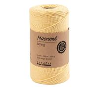 Creativ Company CC Macramé Koord 2 mm 198 m Lichtgeel