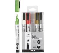 Creativ Company Chalk marker set - 5 felt tip pens - metallic colours - non-perm