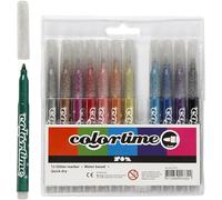 CREATIV COMPANY Colortime - Marker 4,2 mm - Glitter - 12 pz (37371)