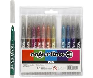 CREATIV COMPANY Colortime - Marker 4,2 mm - Glitter - 12 pz (37371)