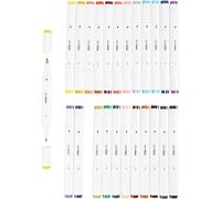 Creativ Company – Marcatori a alcool a doppia punta Colori Extra, 24 pz, per bambini unisex