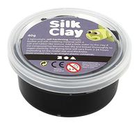 Creativ Company - Creta da modellare Silk Clay, 40 g nero