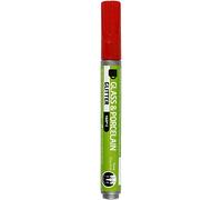 Creativ Company Glass & Porcelain Markers, red, One Size