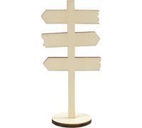 Creativ Company Tavola di legno Frecce su piede, 12 cm