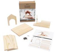 Tavolo per uccelli, H: 12,5 cm, Profondità 14,5 cm, Pino, 1 confezione, W: 11,5 cm