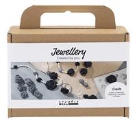 Creativ Company Jewellery Craft Set Black White - Hobby Set for Children