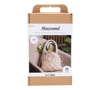 Creativ Company Creative Macramé Set - Bag in White - Perfect for Designing an I