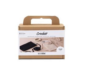 Creativ Company Mini Craft Kits Crochet Bag with Rose - Create Beautiful Mobile