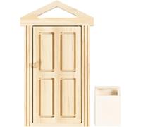 Creativ Company - Mini Deur en Brievenbus van Hout. NUOVO