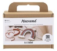 Creativ Company Mini Macrame Craft Set - Rainbow - Perfect Complete Set for Maki