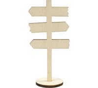 Creativ Company Tavola di legno Frecce su piede, 12 cm