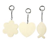 Creativ Company - Versier je Houten Sleutelhanger 3st. NUOVO