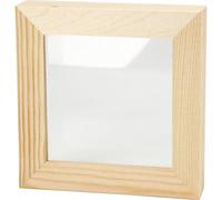 Creativ - Cornice classica monoblocco, in legno, da 12,3 x 12,3 cm