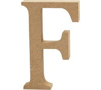 Creativ F" MDF lettera marrone, 13 x 2 cm