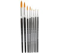Creativ Gold Line Brushes - 8pc Set, Versatile Nylon Bristles, Ideal for Paintin