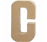 Creativ - Lettera "C" di cartapesta, 20,5 cm