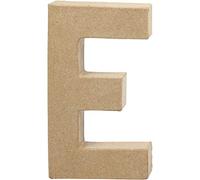 Creativ - Lettera "E" di cartapesta, 20,5 cm