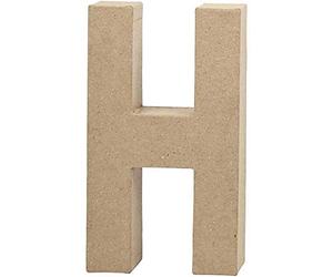 Creativ - Lettera H in cartapesta, 20,5 cm