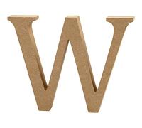 Creativ Lettera in MDF "W", marrone, 13 x 2 cm, 56332