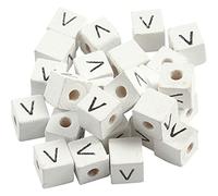 Creativ Lettera perline, bianco, taglia unica