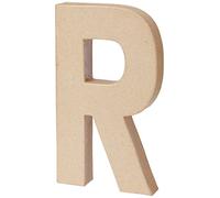 Creativ - Lettera R in cartapesta, altezza: 20,5 cm, 1 pezzo