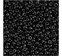 Creativ Perline di seme, nero, taglia unica