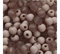 Creativ Perline in vetro acrilico, grigio chiaro, taglia unica