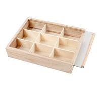 Creativ - Piccola bacheca/espositore in legno Paulownia Tomentosa, 1 pezzo 17 x 13 cm