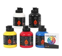 Creativ Pigmento Art Scuola, colori primari, 5x500ml
