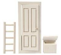 Creativ - Porta per elfi, dimensioni 8 x 18 cm, legno multistrato, 1 set