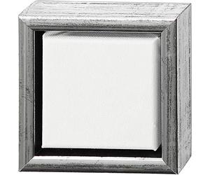 Creativ Quadro su tela con cornice, bianco argento antico, taglia unica
