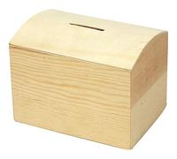 Creativ, Salvadanaio in legno di pino non trattato