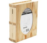 Creativ Scatola per libri, dimensioni 21,7 x 18 cm, spessore 5,6 cm, compensato, 1 pezzo, dimensioni foro 16 x 10,8