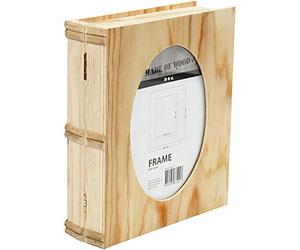 Creativ Scatola per libri, dimensioni 21,7 x 18 cm, spessore 5,6 cm, compensato, 1 pezzo, dimensioni foro 16 x 10,8