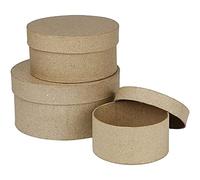 Creativ - Scatole in cartone, 10+13+16 cm, 3 assortite